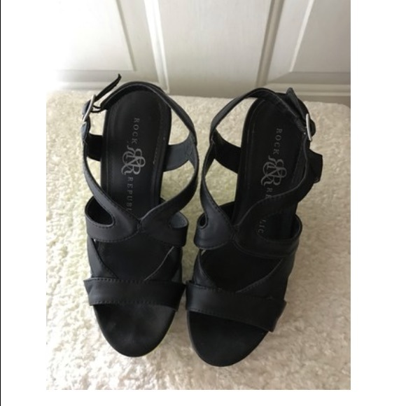 Black and Green Rr Heather Wedges - Picture 2 of 7